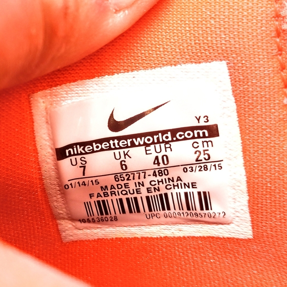 Nike Lunar Hyperquickness "Space Blue Bright Mango" Size 7 - Picture 6 of 6